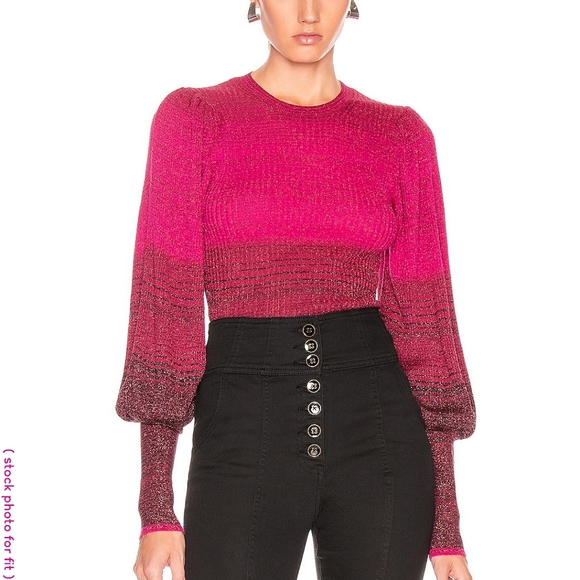 Ulla Johnson Sweaters - Ulla Johnson Dax stretch-knit puff sleeve pullover sweater